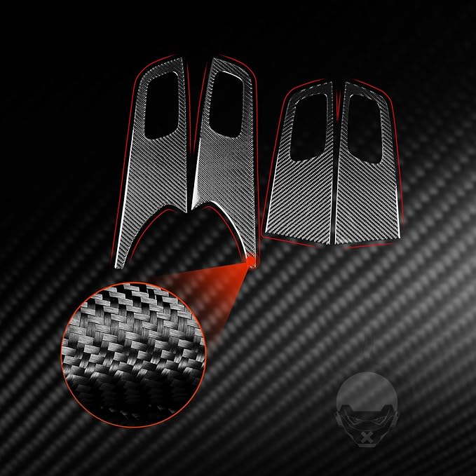 Real Carbon Fiber Trim for Honda CRV Accessories | for CR-V 2012 2013 2014 2015 2016 Door Bowl Handle Panel Cover Sticker Interior Thick Overlay Decal