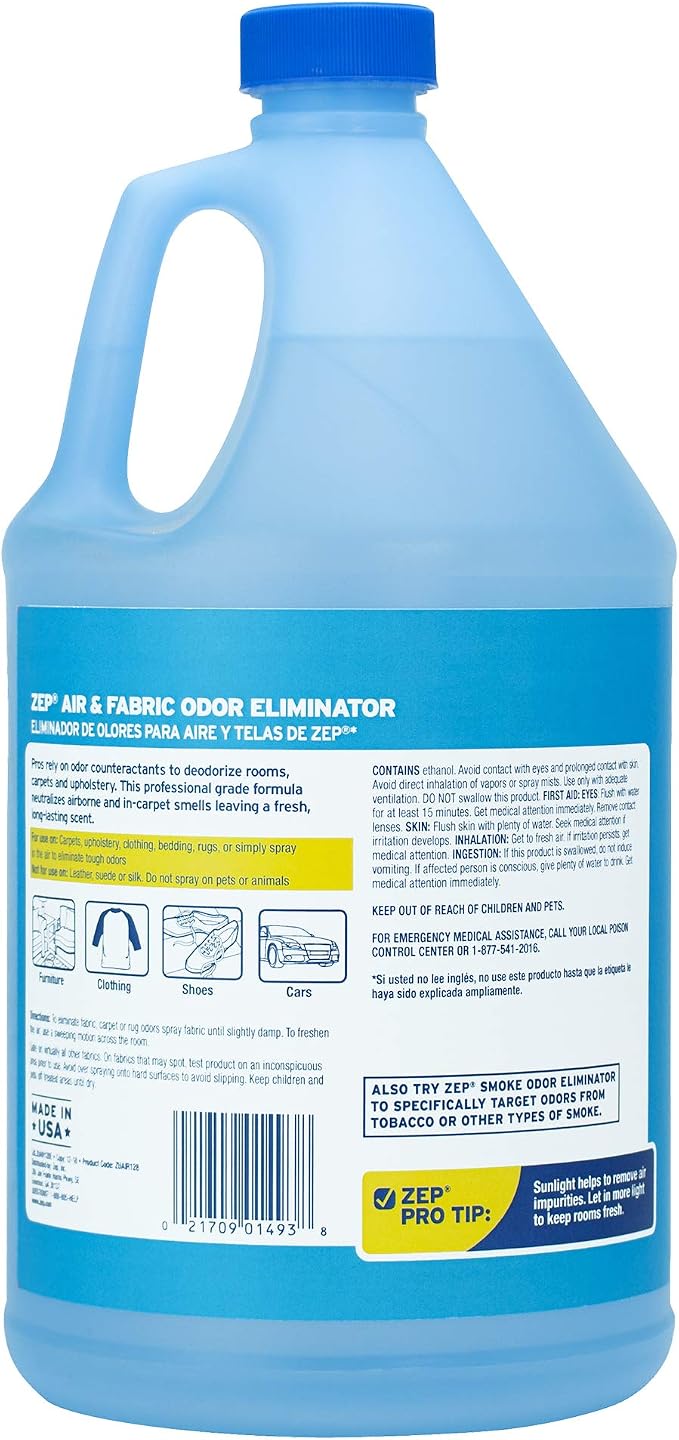 Zep Air and Fabric Odor Eliminator 128 Ounce (1 Gallon) ZUAIR128 - Refresh Your Home, Office and Business