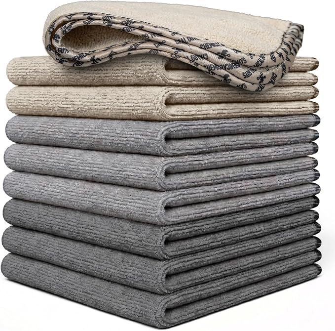 Chemical Guys, AllSwipe Multi-Purpose Microfiber Towels, 14 x 12, 9 Pack | Versatile microfiber towels for washing, drying, glass and interiors, soft and scratch-free, nine per pack