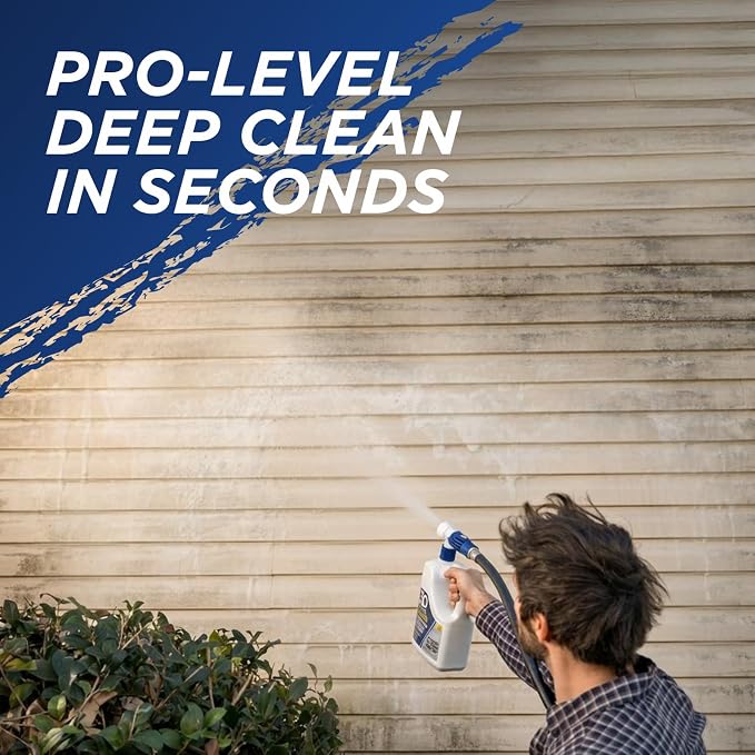 30 SECONDS Pro Power Suds Mold Pro Mold and Mildew Stain Remover | Scrub Free | Brighter Results Instantly | Ready To Use | 64 fl. oz. Hose End Sprayer (2 Pack)