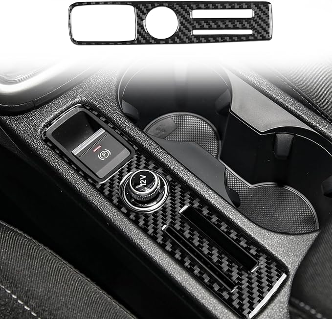 Real Carbon Fiber Accent Stickers Fit for Audi A3 8Y S3 2021-2025 | Trim Accent Handbrake Panel Center Console | Accessories | Thick Overlay
