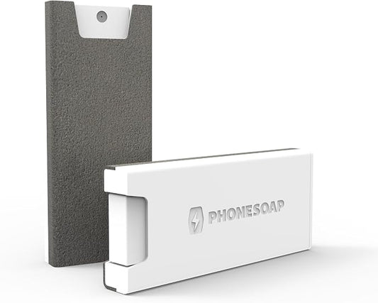 PhoneSoap Shine 2-in-1 Screen Cleaner Spray + Microfiber Cloth, 1 Pack | Streak-Free, Ammonia & Alcohol-Free, Safe for All Screens, Reusable Microfiber Cloth