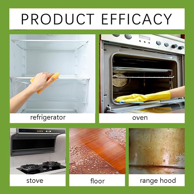 10.56oz Fly Natural Cleanse Formula to Household Appliances, Kitchen Heavy Duty Degreaser Foam & Stubborn Stain Remover, Kitchen Counter Cleaner Spray for Hold,Oven,Stove,Range Hood(1PCS)