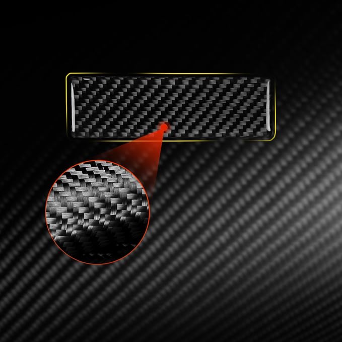 Premium Carbon Fiber Trim Decal Fit for Ford Expedition 2007-2014 | for 2007 2008 2009 2010 2011 2012 2013 2014 | Passenger Side Glove Box Handle Trim | Accessories | Self-adhesive