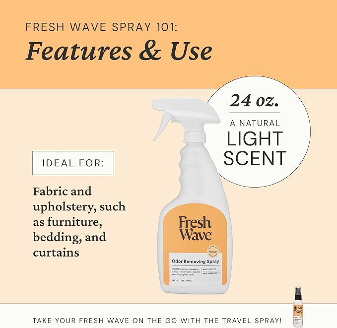 Orange Home Odor Solutions Bundle 3-Pack 7 oz. Gel & 24 fl. oz. Spray