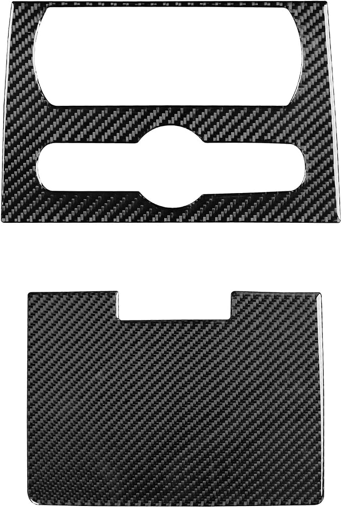Fit for Cadillac Escalade ESV 2007-2014 / EXT Hybrid 2009-2013 | Real Carbon Fiber | Accessories | Rear Console Trim Set | Stickers | Anti-scratch
