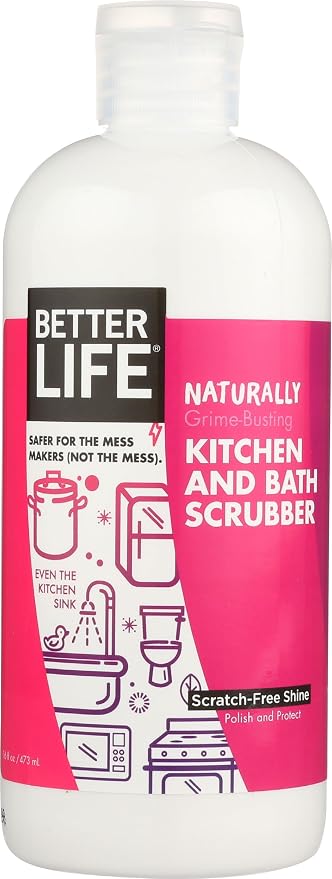 Better Life Sink Cleaner, Stainless Steel Sink Cleaner, Kitchen and Bath Scrubber, Tub and Tile scrubber, 16 Ounce, Pack of 1