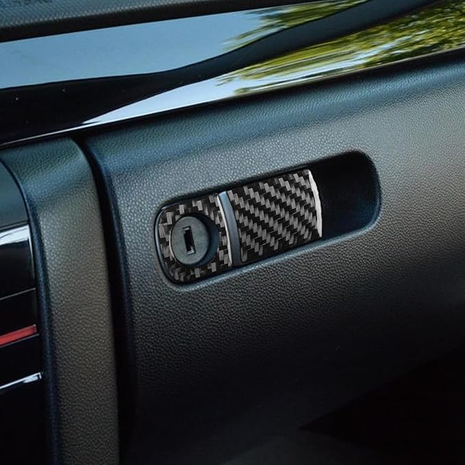 Fit for Mazda 3 Mazda3 2004-2009 Glove Box Handle Car Trim Stickers | Accessories | Real Carbon Fiber | Anti-scratch | Interior Cover | Decorations Trim