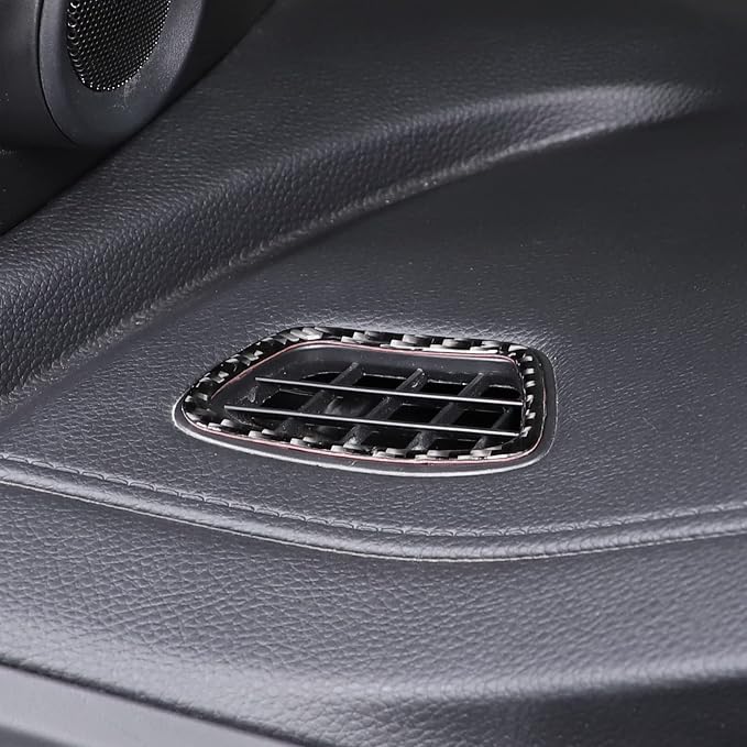 Center Console Side Air Vent Cover for Honda Pilot 2016-2022/ Ridgeline 2017-2023/ Passport 2019-2023, Dashboard Panel Side Air Vent Outlet Trim Cover, Carbon Fiber (Instrument Panel Air Vent Frame)