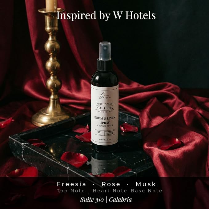 Lapew Hotel Scents Luxury Room Spray | Calabria Suite 310 | Inspired by the Bellagio Hotel | Linen Spray Air Freshener & Fabric Spray | 8 fl oz