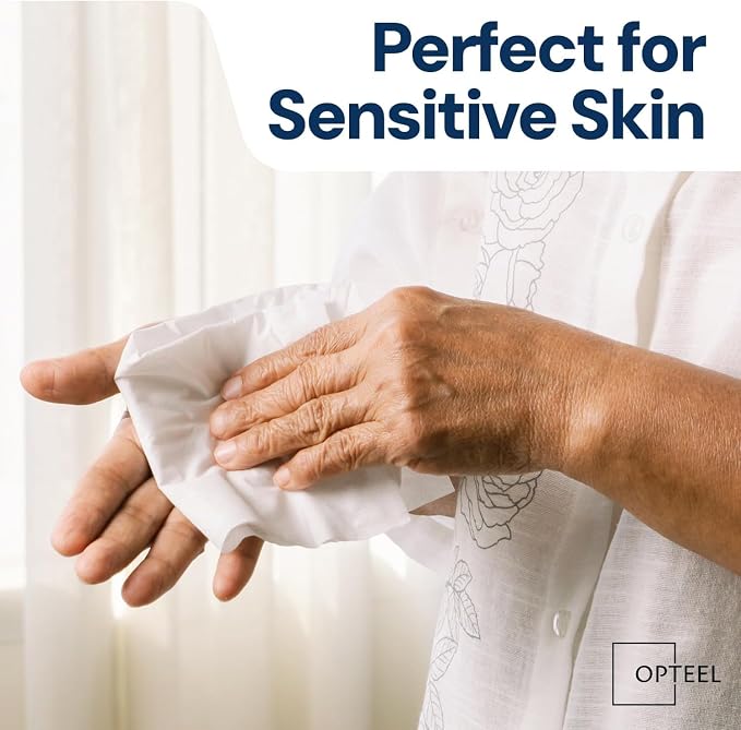 OPTEEL Adult Wipes for Personal Cleansing Disposable Washcloths, 1440 Count | Unscented, Super Soft, Pre-Moistened for Incontinence Care, Caregivers, Elderly & Medical Facilities