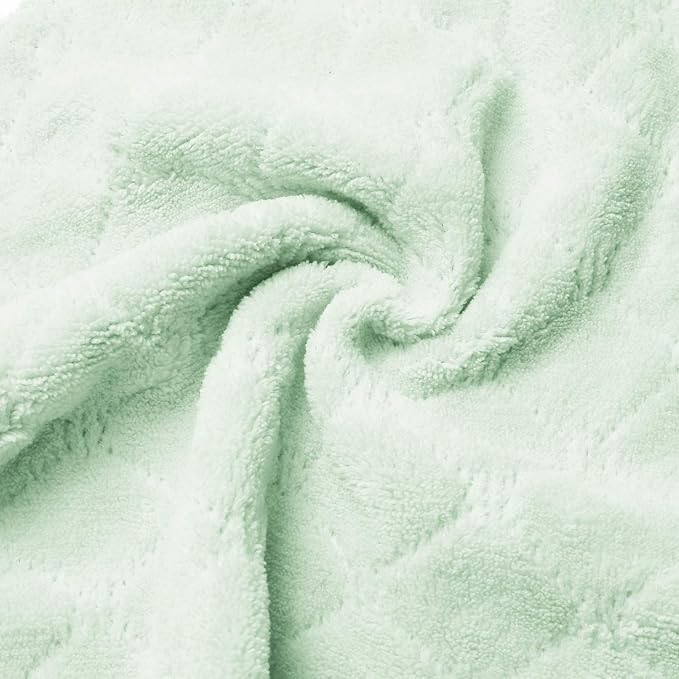 kimteny Cleaning Cloths Kitchen Towels Microfiber Washcloths Lint Free Dish Cloth Reusable Dishtowels Household Super Absorbent Fast Drying, 10"x10", Pack of 5 (Pink-Green)