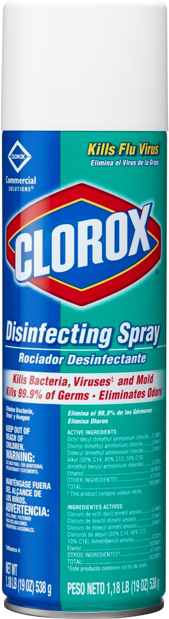Clorox Disinfectant Spray, 19 Ounce, 1 Each