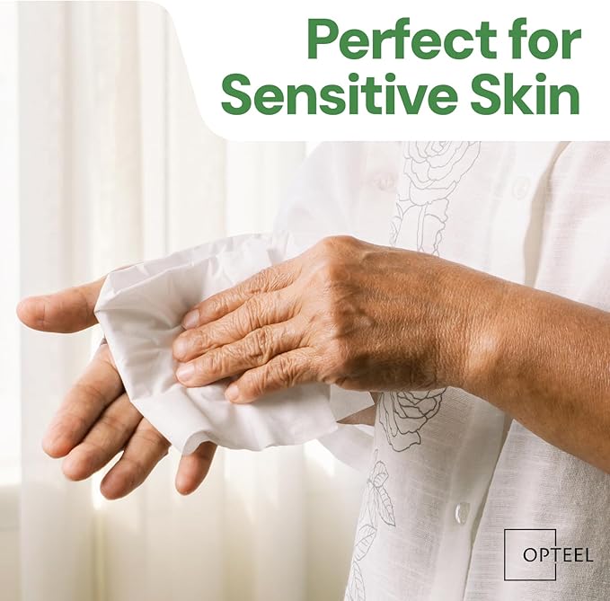 OPTEEL Wipes for Adults – Extra Large 8x13, Scented, Pre-Moistened, 720ct | Rinse-Free, Super Soft, Aloe & Vitamin E Infused Disposable Washcloths for Personal Cleansing & Incontinence Care