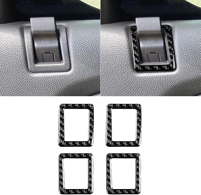 Fit for Cadillac Escalade ESV 2007-2014 / EXT Hybrid 2009-2013 | Real Carbon Fiber | Accessories | Trim Set Reading Light Panel B-Pillar Post Cover | Stickers | Anti-scratch | Self-adhesive