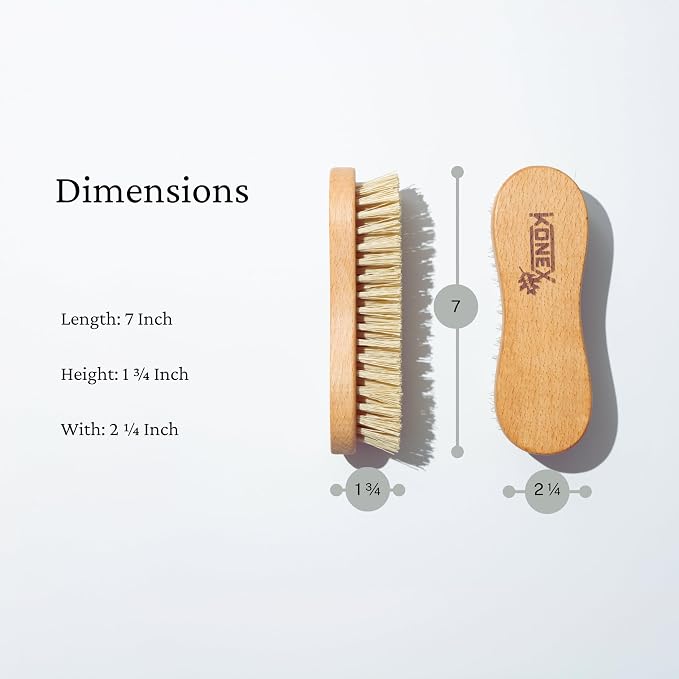Konex Heavy-Duty Peanut-Shaped Brush 2-Pack, Durable and Long-Lasting Design for Tough Surfaces, Home and Industrial Use