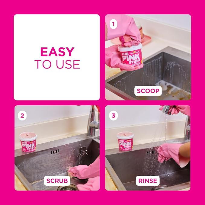 Stardrops- The Pink Stuff Miracle Cleaning Paste - SQeeZY Scrubber Sponge Bundle