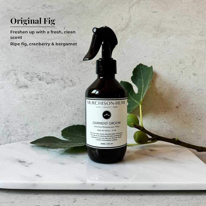 Murchison-Hume Garment Groom Fabric Freshener, Air Freshener, Odor Fighter, Laundry Treatment and Stain Remover, Original Fig