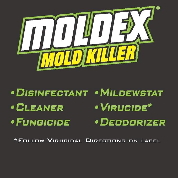 Moldex 5010 Mold Killer Trigger Sprayer, 32 oz | Kills mold and inhibits mildew, Bleach-free formula with a fresh scent