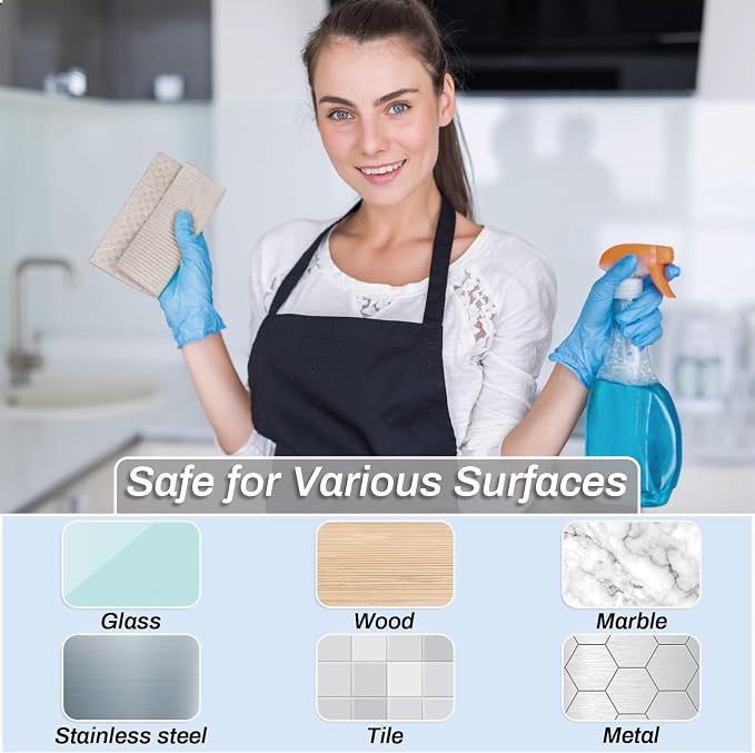 Lucomb 11 Pack Swedish Dishcloths, Reusable Kitchen Dish Rags Sponge Cleaning Cloths Cellulose Dishcloths for Kitchen Washing Dish Counters