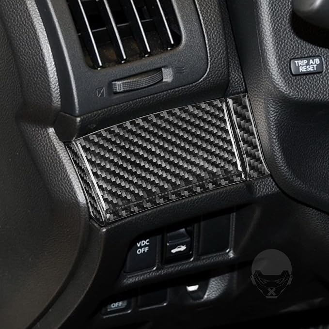 Real Carbon Fiber Trim for Infiniti Accessories | for G35 G37 G25 Q60 Q40 2007-2015 X S Sedan Coupe Convertible Driver Side Dash Cover Interior Thick Overlay Decal
