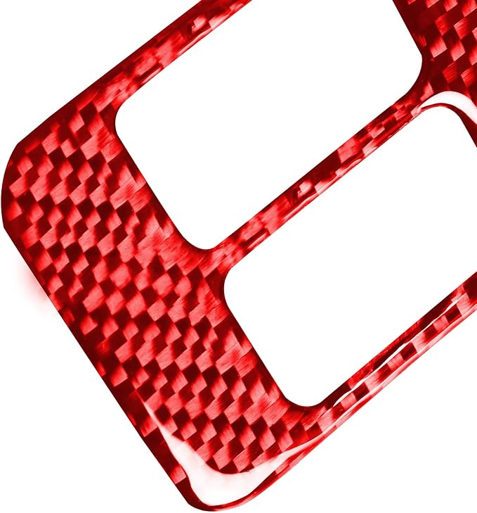 Real Soft Carbon Fiber Trim Sticker Interior Compatible with Subaru BRZ 2016 2017 2018 2019 2020 Car Decoration Seat Heating Button Panel Cover Accessories Decals