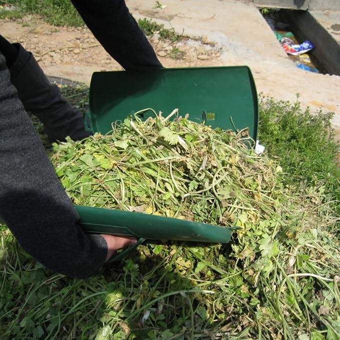 Garden Rakes,Leaf Rake Scoops Garden Cleaning Rubbish Leaf Collector Grabs with Leaf Claws for Weed Easy Picking Up