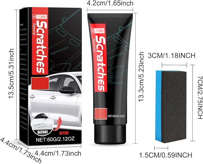 Glass Cooktop Scratch Remover, Glass Stovetop Scratch Remover for Black 𝐆lass Stove Top, Scratchfree Stove Top 𝐒cratch 𝐑emover, Car Cleaner and Polish Wax for 𝐆lass Ceramic Cooktop (180, Grams)