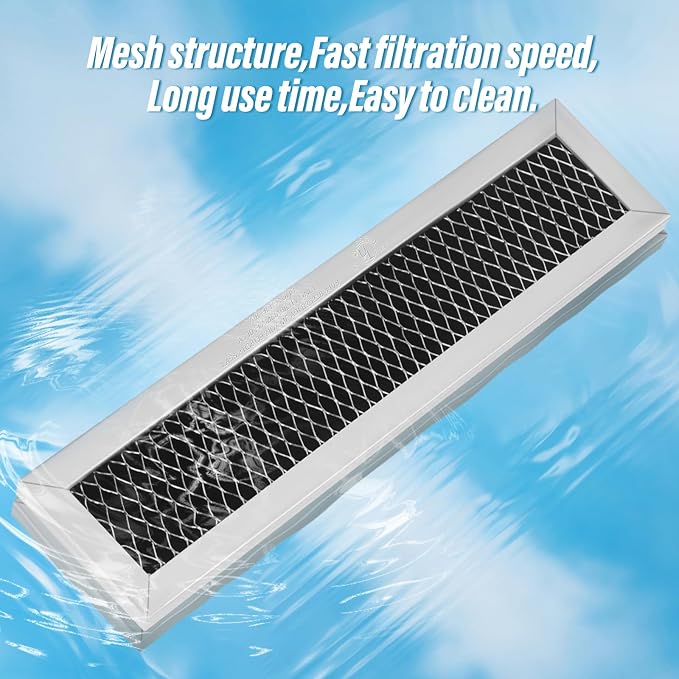 4Pcs JX81L WB02X11550 Microwave Charcoal Filter Replacement, Microwave Filter Replacement for GE 10" x 2.375" Air Carbon Filter