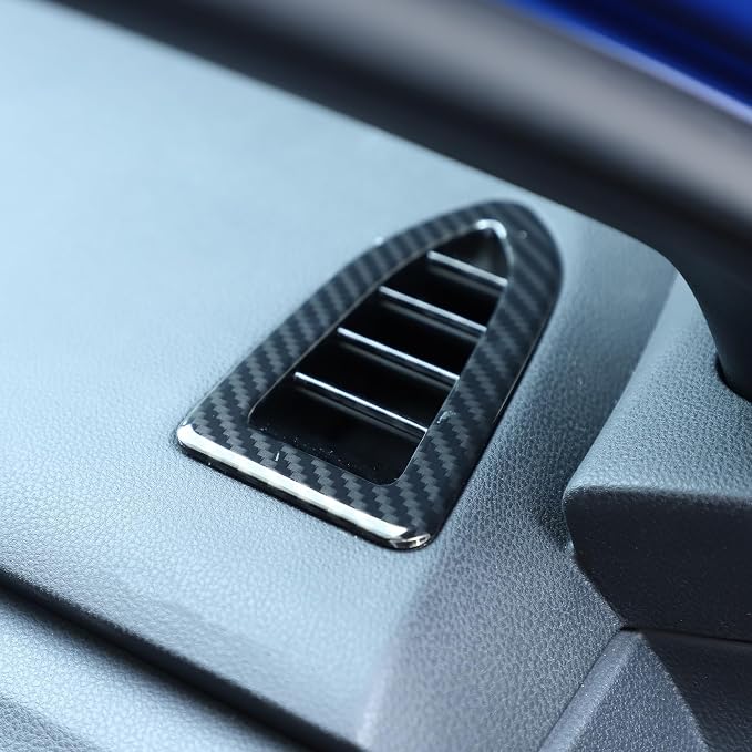 Dashboard Air Vent Frame Trim Compatible with Subaru WRX/Crosstrek/Levorg 2022-2025 Dashboard Side Air Vent Outlet Cover Interior Trim Accessories(Carbon Fiber Pattern)