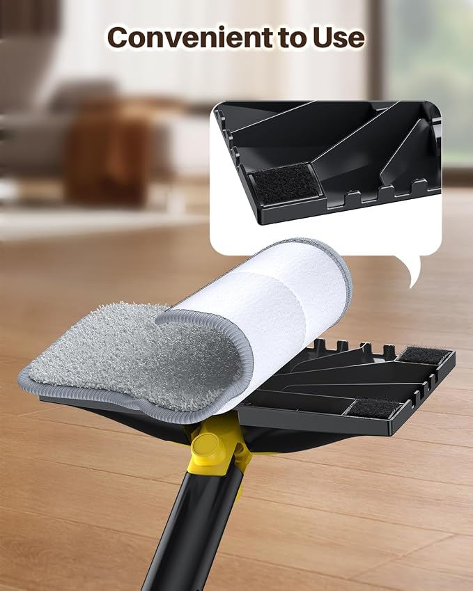 6 Pack Steam Mop Pads, Compatible with KS-7883/KS-7880 | Washable Reusable Microfiber Pads, 2 Material Types, Deep Cleaning for Hard Floors and Carpets