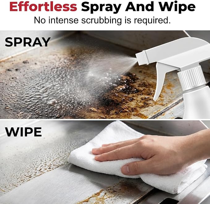AIIONP Fast Acting Heavy Duty Grill Degreaser Spray, 2026 New Grill Cleaner, Multi Purpose Kitchen Degreaser Spray, Durable Oven and Grill Cleaner for Outdoor Cooking Areas (2)