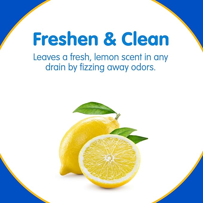 COMPAC HOME Plink Advanced Drain Cleaner & Deodorizer - Hard Water Scale Removal Technology with Fresh Lemon Scent, Family Size Bulk Pack for Kitchen Sinks & Garbage Disposals, 24 Tablets