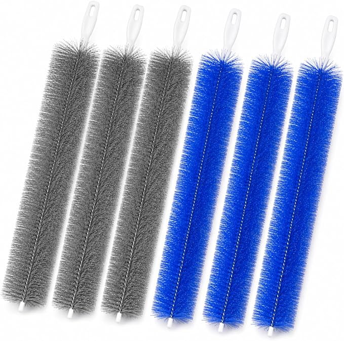 6 Pack Fan Cleaning Brush, Bendable Blinds Cleaner Tool for Vents | 6 reusable fan cleaning brushes with flexible bristles for fans, blinds, vents, screens, tracks and narrow gaps.