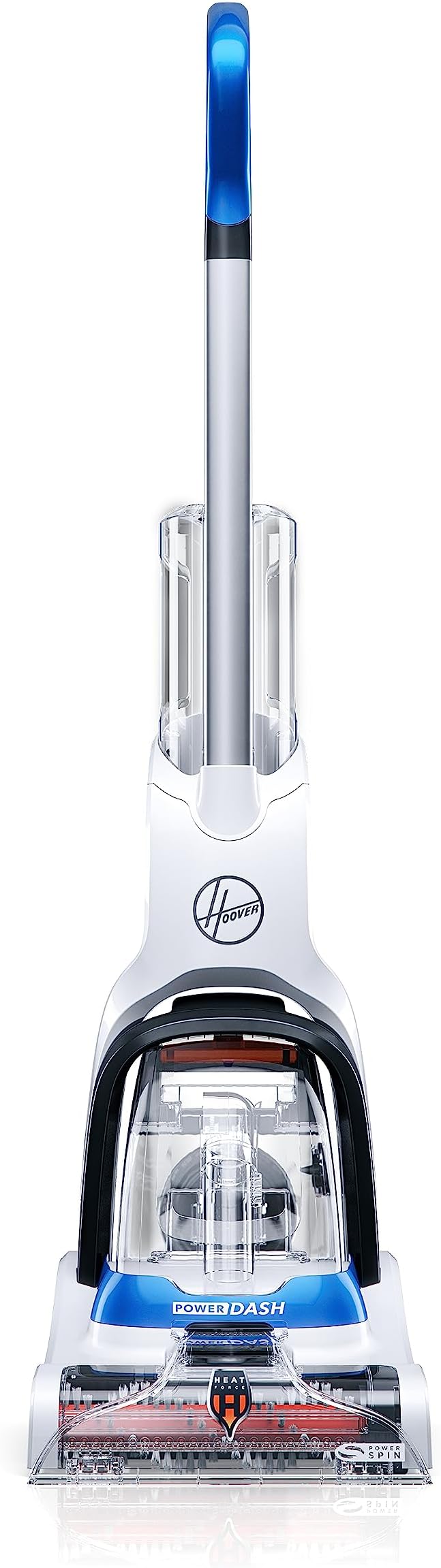 Hoover PowerDash Pet Compact Carpet Cleaner Machine, Lightweight Design, HeatForce Fast Drying, Antimicrobial Brush Roll, Pair with a Hoover Carpet Cleaner Solution
