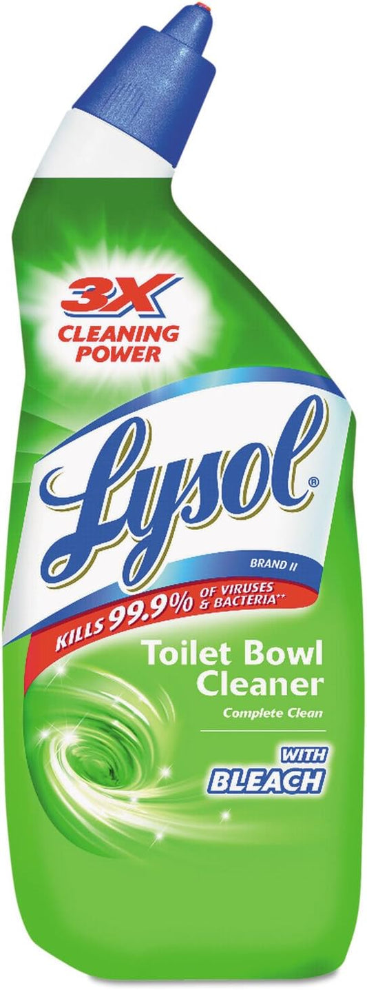 Lysol Complete Clean Toilet Bowl Cleaner with Bleach, 24 Ounce