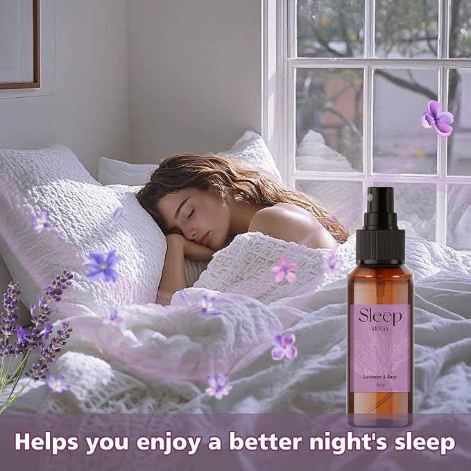 SCENTORINI Sleep Spray, 10.14 oz Pillow Lavender Spray for Sleep Calming | Lavender Essential Oil, 4 Pack Relaxing Aromatherapy Mist for Bedding, Liners, Sheets, Room Spray Air Freshener