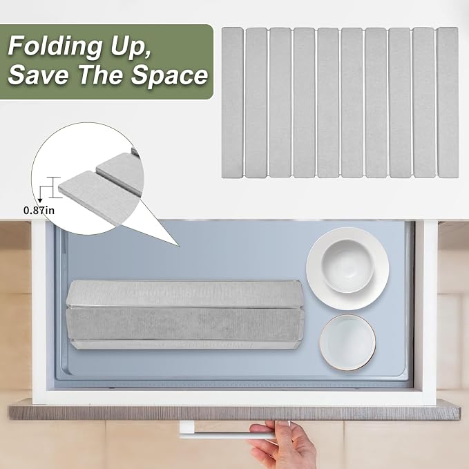 Dish Drying Mat Large Stone Dish Drying Mat For Kitchen Counter Collapsible Quick-Drying Sleek Diatomaceous Versatile Stone Drying Mats For Cups Dishes Bottles Marble (gray, 16''X24'')