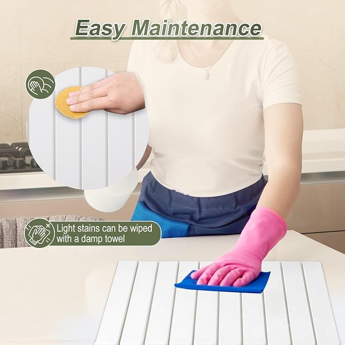 Dish Drying Mat Large Stone Dish Drying Mat For Kitchen Counter Collapsible Quick-Drying Sleek Diatomaceous Versatile Stone Drying Mats For Cups Dishes Bottles Marble (white, 16''X24'')