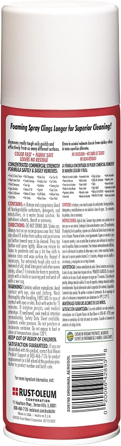 Krud Kutter 339798-6PK Original Concentrated Cleaner/Degreaser Stain Remover Aerosol, 20 oz, 6 Pack