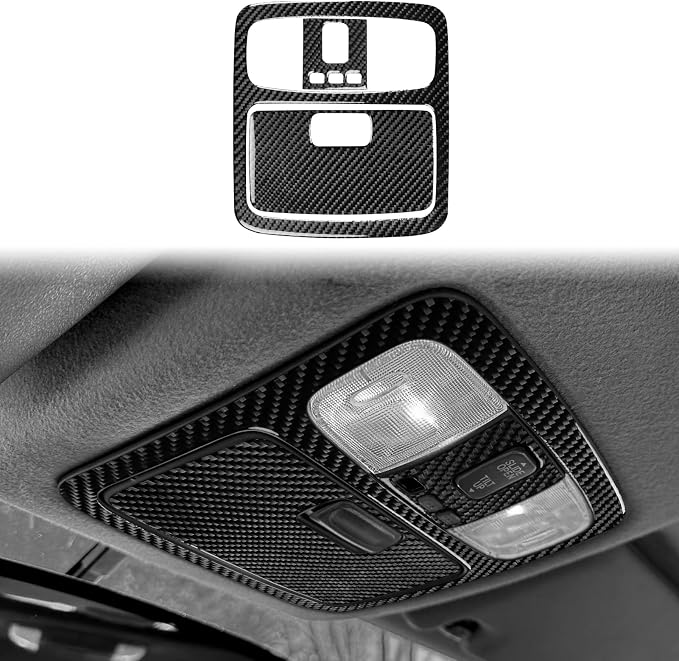 Fit for Toyota 4Runner(N210) 2003-2009 Interior Trim Decals Type-B | for SR5/Sport Edition/Limited | Real Carbon Fiber | Accessories | Reading Light Trim Set Cover | Anti-scratch | Self-adhesive
