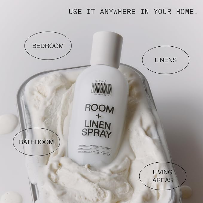 DedCool, Room + Linen Spray, 01 Taunt, Essential Oil Infused, 3.4 fl oz | Natural non-toxic formula freshens home, bedding, couch, closet & bathroom