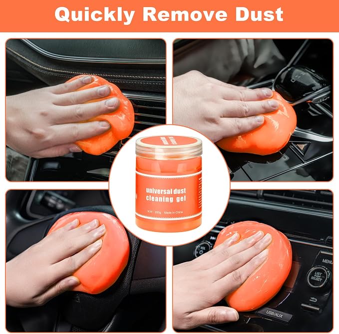 Windshield Cleaner Tool, 15Pcs Car Interior Cleaning Kit, Detailing Kit Cleaner, Detailing Brush, Cleaning Gel, Inside Cleaning Supplies Accessories for Trucks, SUVs, RVs Window