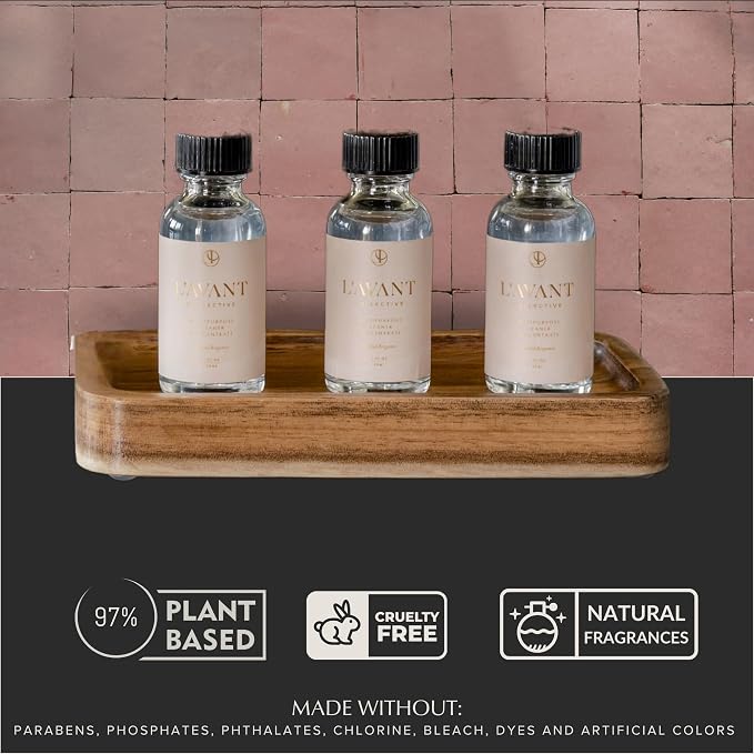 L'AVANT Collective Luxury Multipurpose Surface Cleaner Concentrate | All Purpose Cleaning Spray Refill, Plant-Based & Non-Toxic | Makes 48 Fl Oz, EPA Safer Choice | 3 Fl Oz | Blushed Bergamot