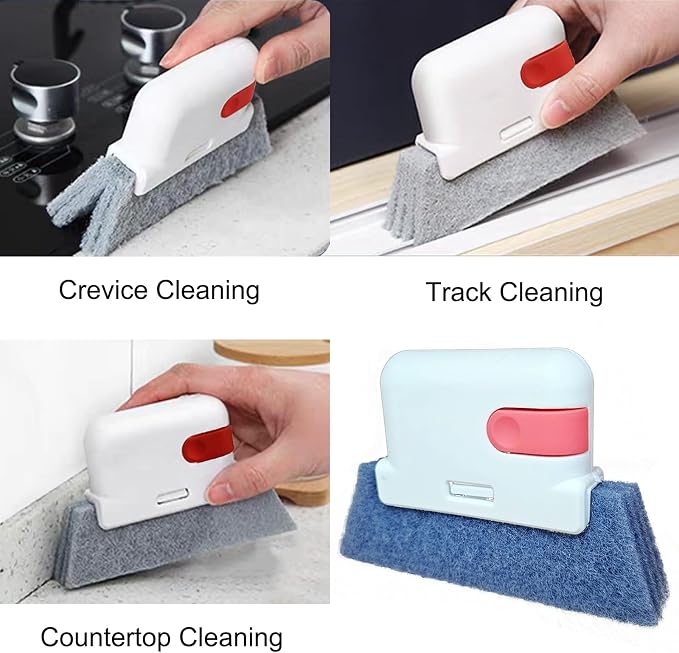 5Pcs Window Blind Cleaning Set, Washable dust Removal Cleaning Tools, air Vent Cleaning Brush, Track Cleaning Brush, dust Removal Cleaning Tools for Blinds, air conditioners, Track, and Fans