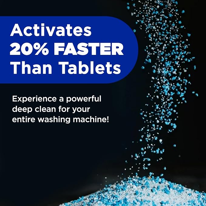 Tide Washing Machine Cleaner 52 Week Supply with Oxi for Front and Top Loader Washer Machines, Deep Cleaning Residue & Odor Eliminator, 12 Month Supply (Packaging May Vary)