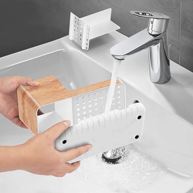 PARKMANI Toothbrush Holders for Bathrooms Countertop Organizer and Storage, Kids Electric Toothbrush and Toothpaste Holder, Bathroom Accessories Vanity Organizer (Wood Grain)