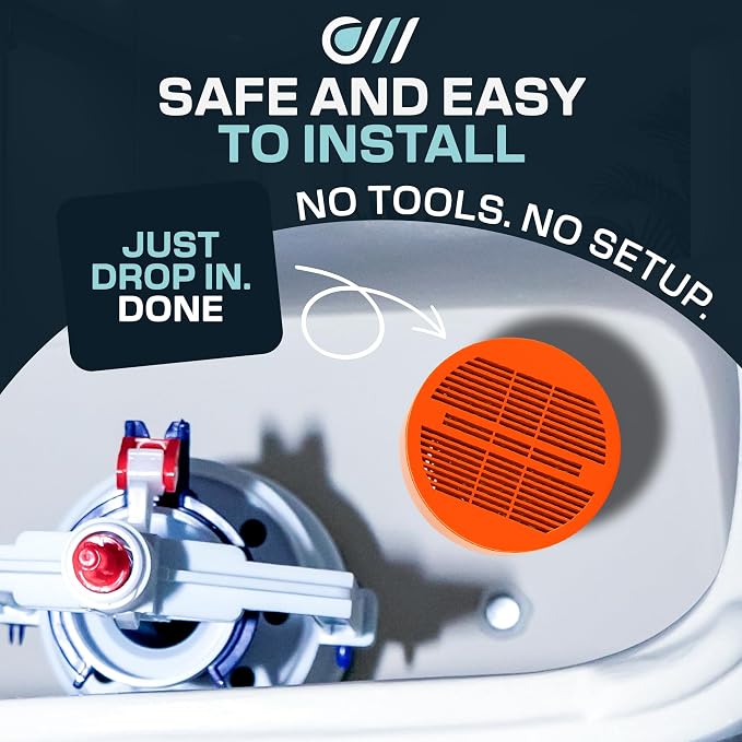 Toilet Guard Drop-In Tank Tablet (1 Tablet) | Up to 180-Day Performance | Helps Reduce Hard Water Marks, Rings & Mineral Buildup | Slow-Release Polyphosphate Formula | Bleach-Free