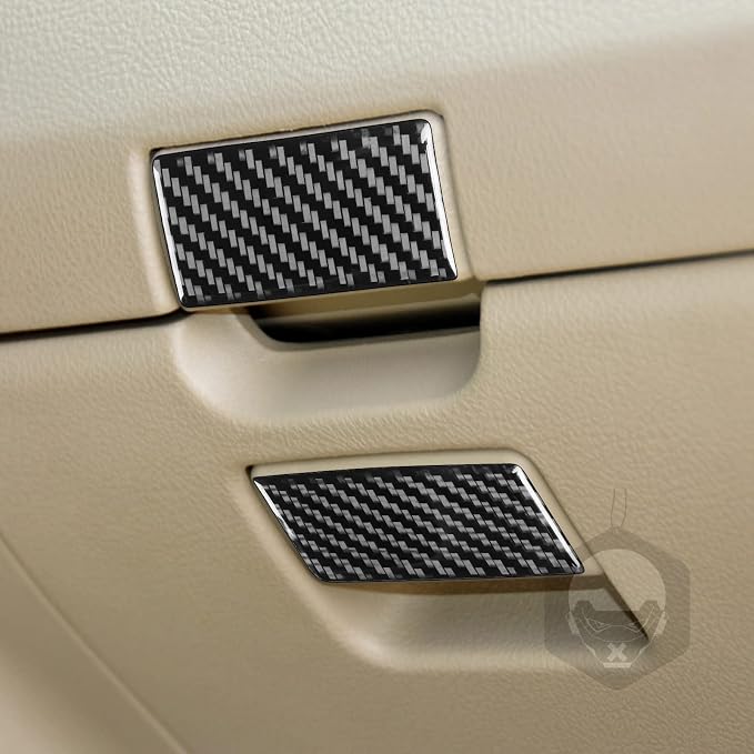Co-Pilot Box Handle Trim for Toyota Corolla 2009-2013 Accessories Black | Soft Carbon Fiber | Upgrades for Car | Only for Left-Hand Drive | Anti-Scratch | Sporty Style