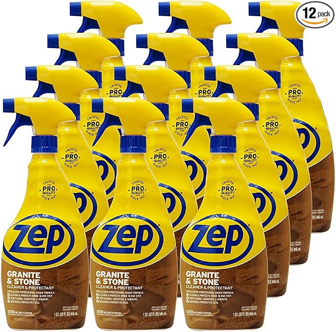Zep Granite and Stone Cleaner and Protectant 32 oz ZUCSPP32 (Case of 12)